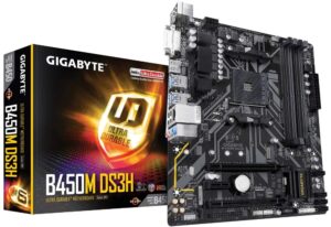 3. Gigabyte B450M DS3H ( DDR4 Motherboard )