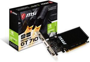 2. MSI Gaming GeForce GT 710 (Heat Sink Graphic Card)