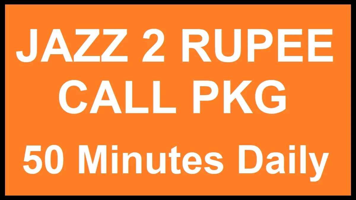 Jazz Daily Call Package 2 Rupees