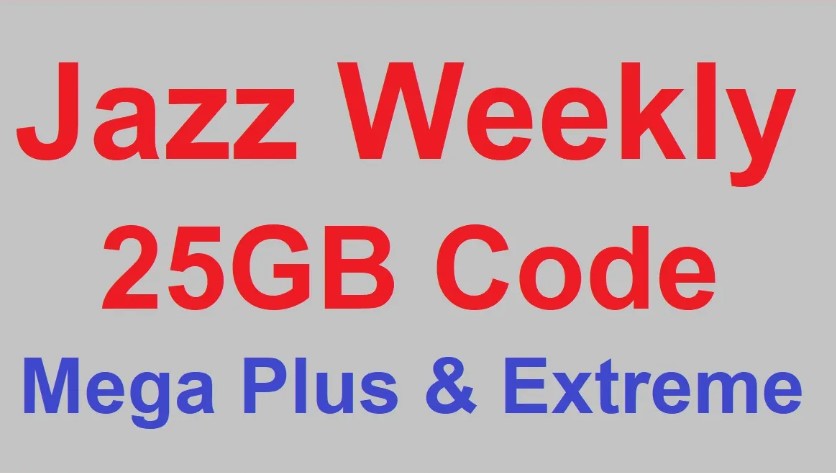 Jazz Weekly Internet Package 25 GB 12am To 12pm Code